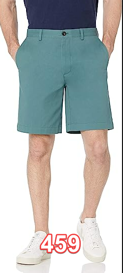 Amazon Essentials Men's Classic-Fit 9" Short Sage Green 34