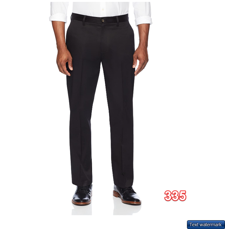 Buttoned Down Men's Relaxed Fit Flat Front Non-Iron Dress Chino Pant, 35Wx30L