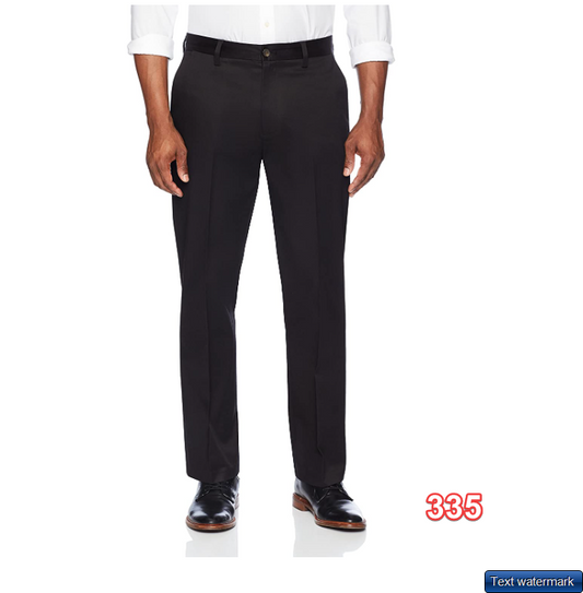 Buttoned Down Men's Relaxed Fit Flat Front Non-Iron Dress Chino Pant, 35Wx30L