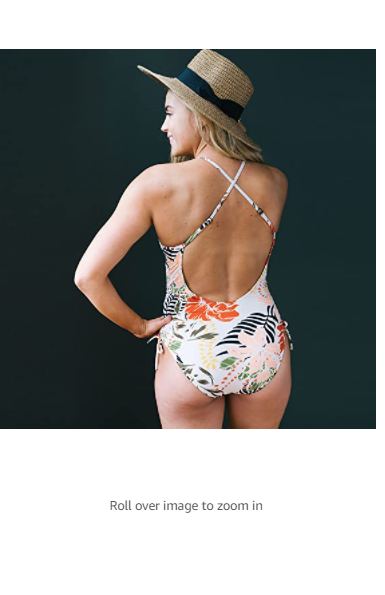Downeast Women's Sunset Sail Swimsuit, Suntan Floral, L