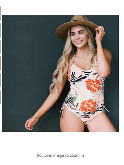 Downeast Women's Sunset Sail Swimsuit, Suntan Floral, L