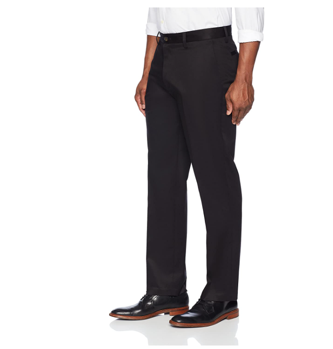 Buttoned Down Men's Relaxed Fit Flat Front Non-Iron Dress Chino Pant, 35Wx30L