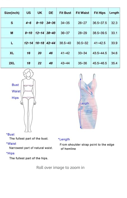 CURLBIUTY Women's Ruched Bodycon Dress V Neck Spaghetti Strap Pencil Dresses M