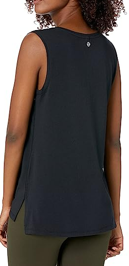 Amazon Essentials Women's Soft Cotton Standard-Fit Full-Coverage Sleeveless Yoga