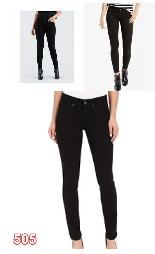 Women's Levi's 711 Skinny Jeans Soft Black 6M| W28L30