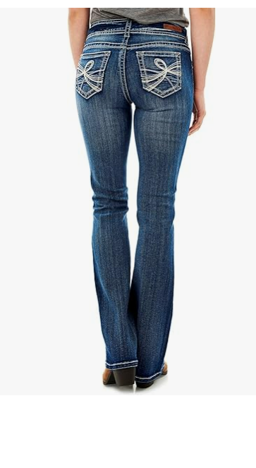 WallFlower Womens Luscious Curvy Bootcut Mid-Rise Insta Stretch Juniors Jeans 20
