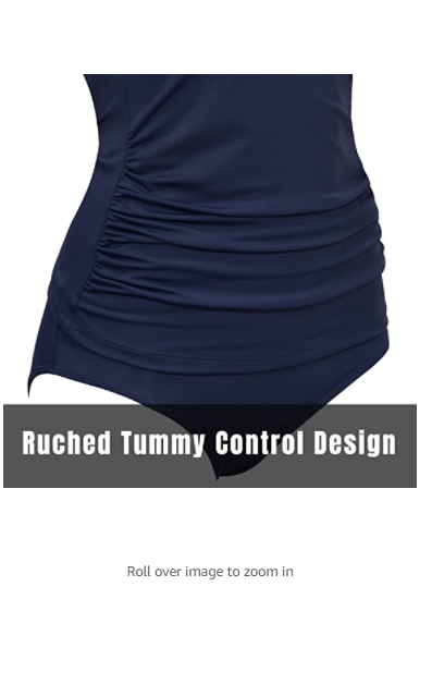 BALEAF Womens Tummy Control Tankini Swimsuits Surfing Two Piece Bathing Suits 40