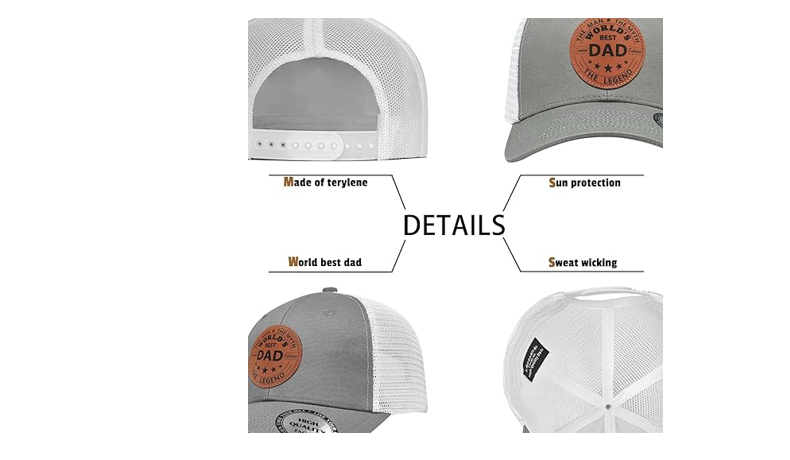 Dad Gifts from Daughter Son Family for Men,Unique Fathers Day Hat Gift, One Size