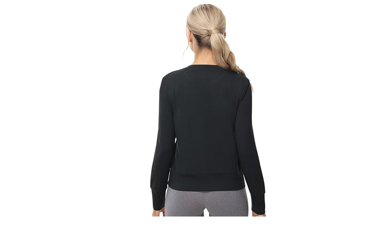 Women's Casual Basic Long Sleeve T-Shirts Lightweight Sweatshirts Layering, S