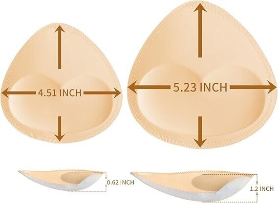 TopBine Bra Pads Inserts Women's Sports Cups Inserts Bra Replacement Inserts Bra