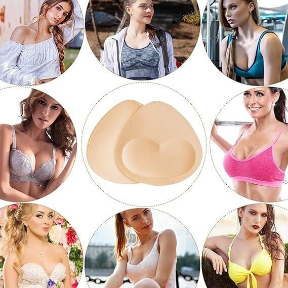 TopBine Bra Pads Inserts Women's Sports Cups Inserts Bra Replacement Inserts Bra