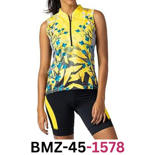Terry Cycling Jersey Women's Breakaway Mesh Sleeveless Bicycle Tank Top, 2X