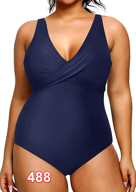 Yonique Plus Size Swimsuit One Piece Bathing Suits for Women Tummy Control Slim