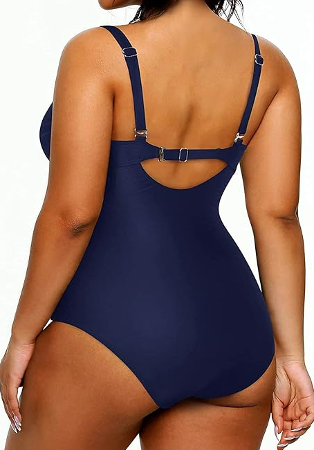 Yonique Plus Size Swimsuit One Piece Bathing Suits for Women Tummy Control Slim