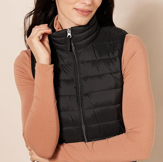 Amazon Essentials Women's Lightweight Water-Resistant Packable Puffer Vest Large