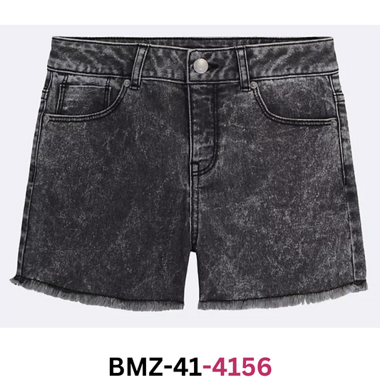 Calvin Klein Girls Jean Shorts, Stretch Denim Boyfriend Fit, Mid to High Rise, 8