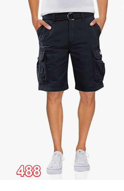 UNIONBAY Men's Survivor Belted Cargo Short, True Navy, 50
