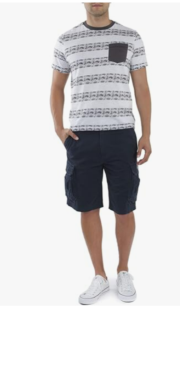 UNIONBAY Men's Survivor Belted Cargo Short, True Navy, 50