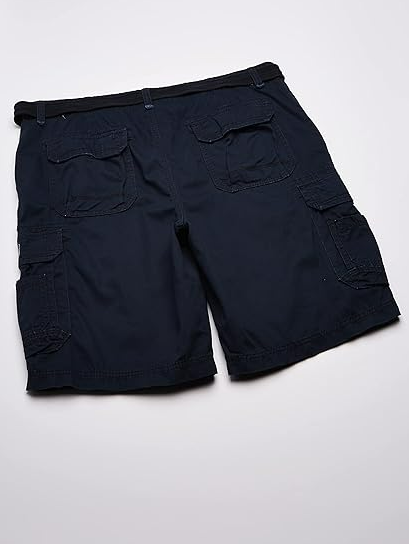 UNIONBAY Men's Survivor Belted Cargo Short, True Navy, 50