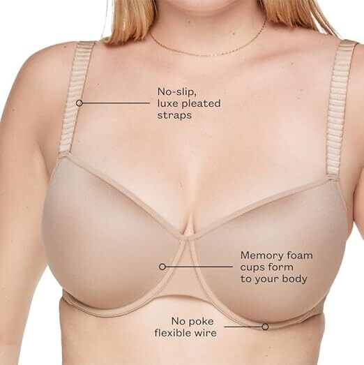 ThirdLove Classic T-Shirt Bra That Molds to Your Shape with No-Show Line Bra 40F