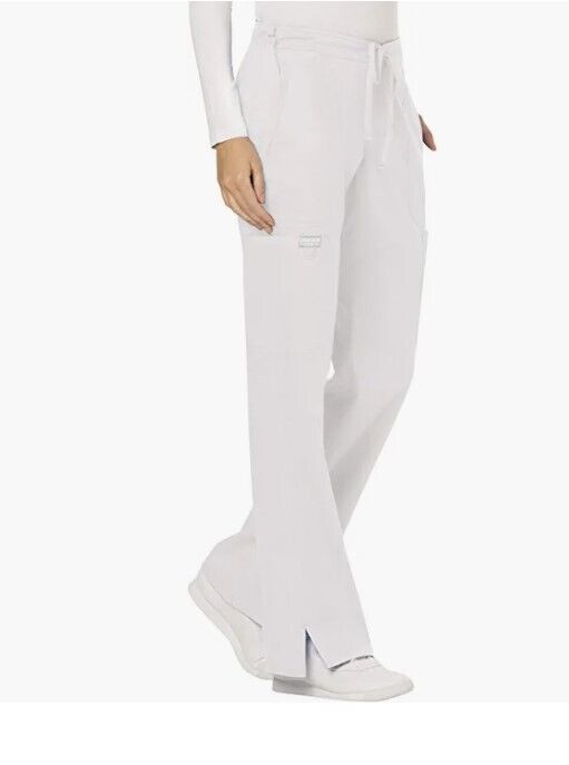 Cherokee Women Scrubs Pant Mid Rise Moderate Flare Drawstring WW120 LT
