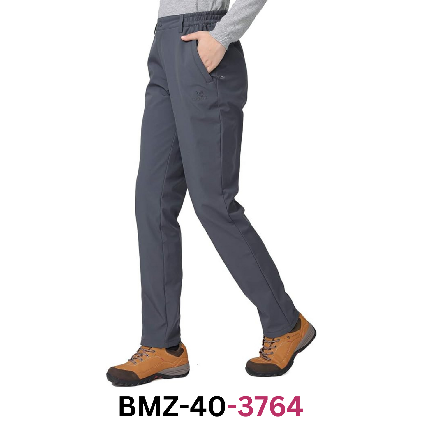 CAMELSPORTS Women Winter Outdoor Waterproof Fleece Lined Warm Ski Pants Gray XXL