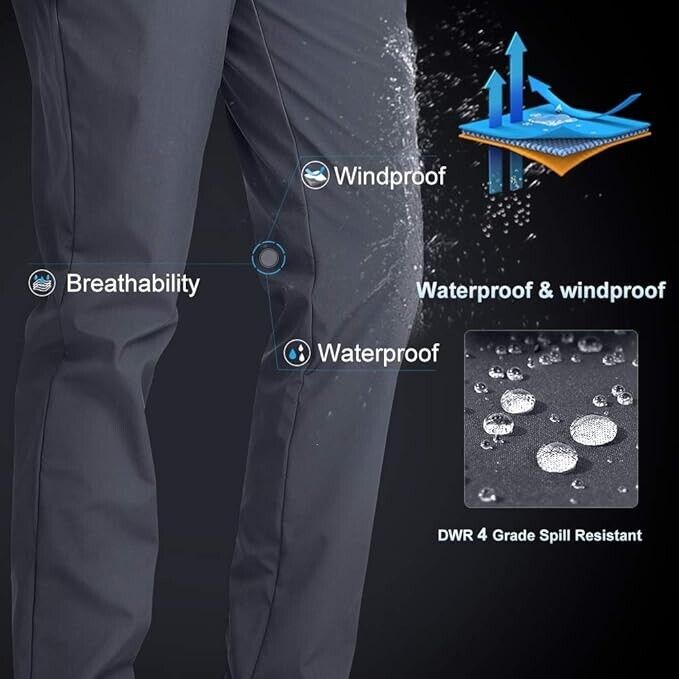 CAMELSPORTS Women Winter Outdoor Waterproof Fleece Lined Warm Ski Pants Gray XXL