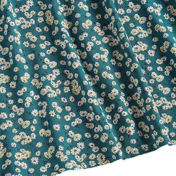 ZAFUL Womens Sleeveless Tie Shoulder Dresses Ruffle Floral Strappy Casual Mini L