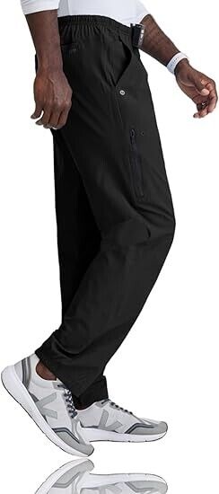 Barco One 0217 Men's Athletic Pants (Black, X-Small)