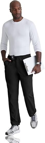 Barco One 0217 Men's Athletic Pants (Black, X-Small)