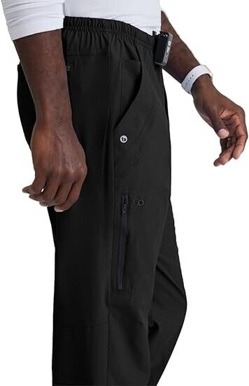 Barco One 0217 Men's Athletic Pants (Black, X-Small)