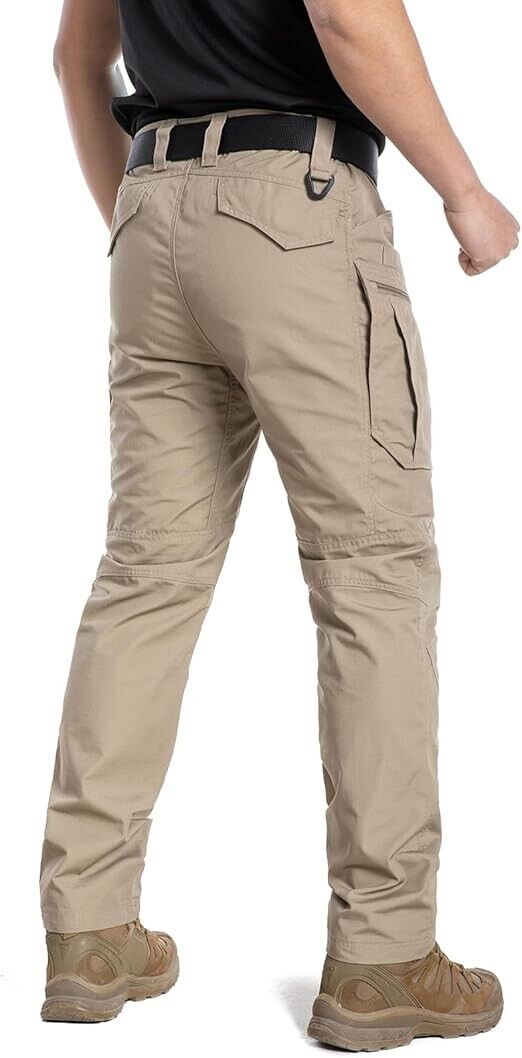 CARWORNIC Men's Rip-Stop Tactical Lightweight Water Resistant Work Pants, 38x34