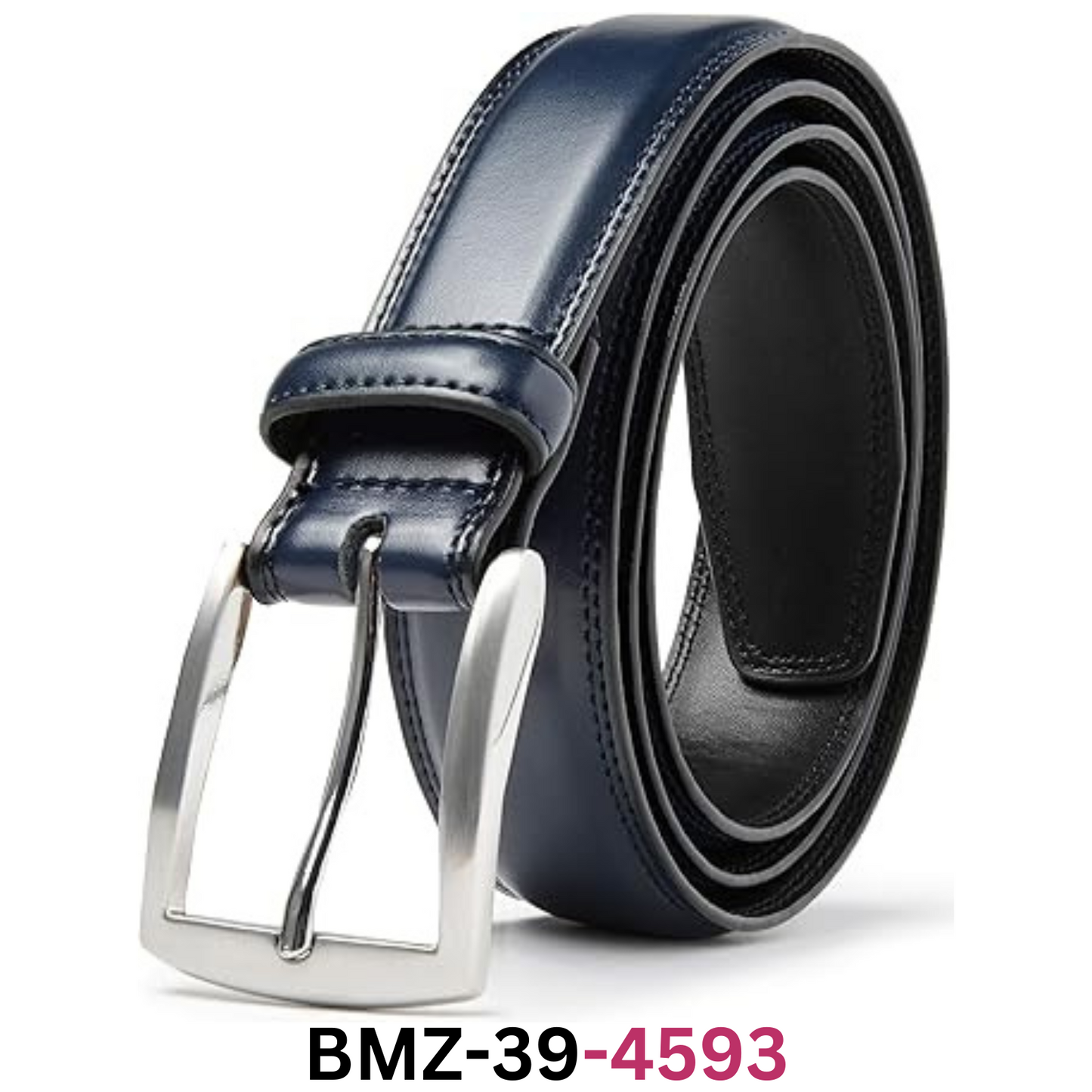Carlo Fellini Belts- Men's Dress Belt- Hand Made 100% Full Grain Leather Belt, L