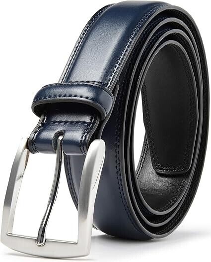 Carlo Fellini Belts- Men's Dress Belt- Hand Made 100% Full Grain Leather Belt, L