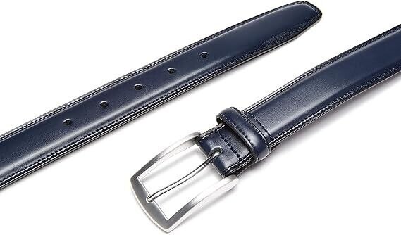 Carlo Fellini Belts- Men's Dress Belt- Hand Made 100% Full Grain Leather Belt, L
