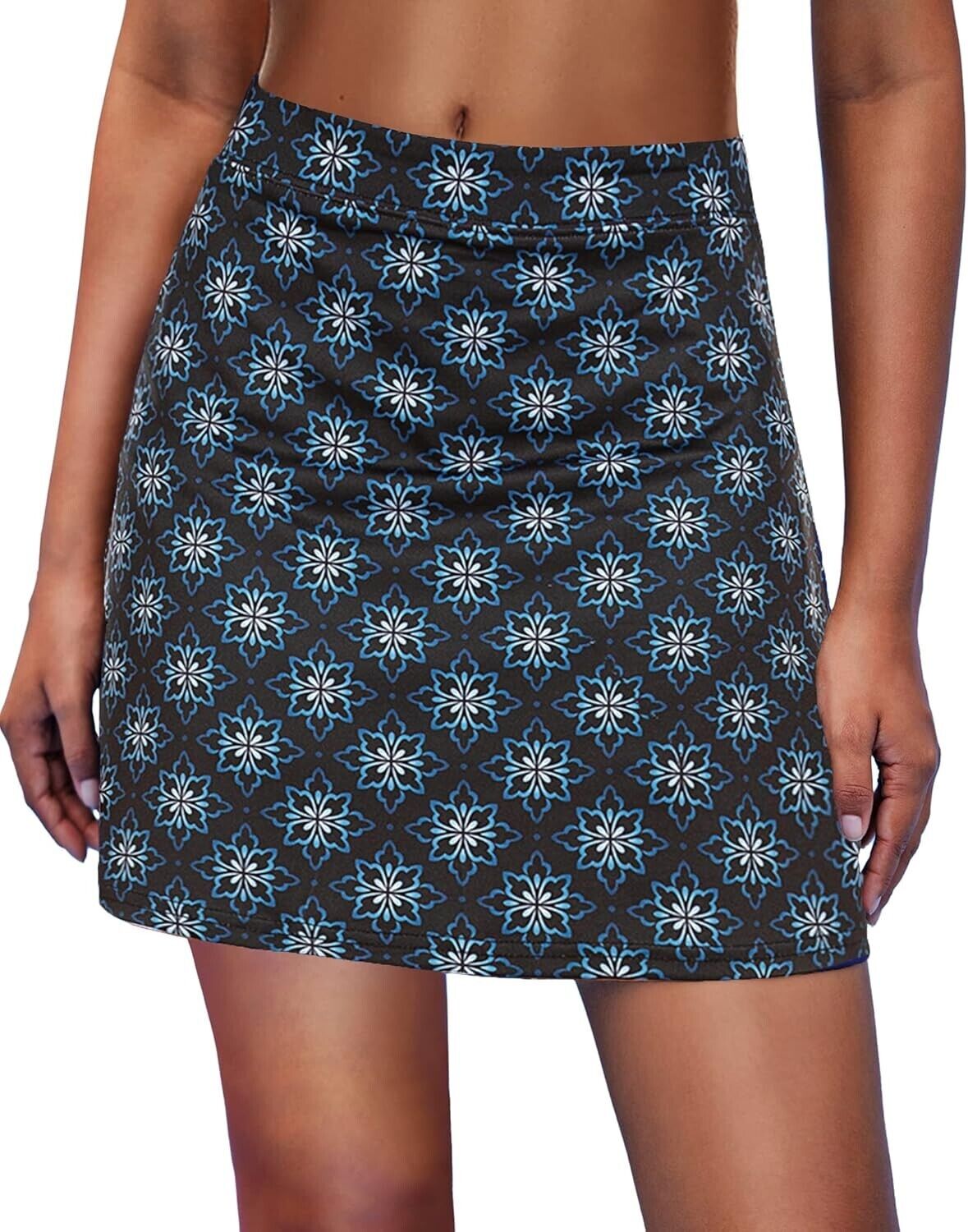 Ekouaer Women's Athletic Skorts Lightweight Golf Skirts Inner Shorts Pocket, XL