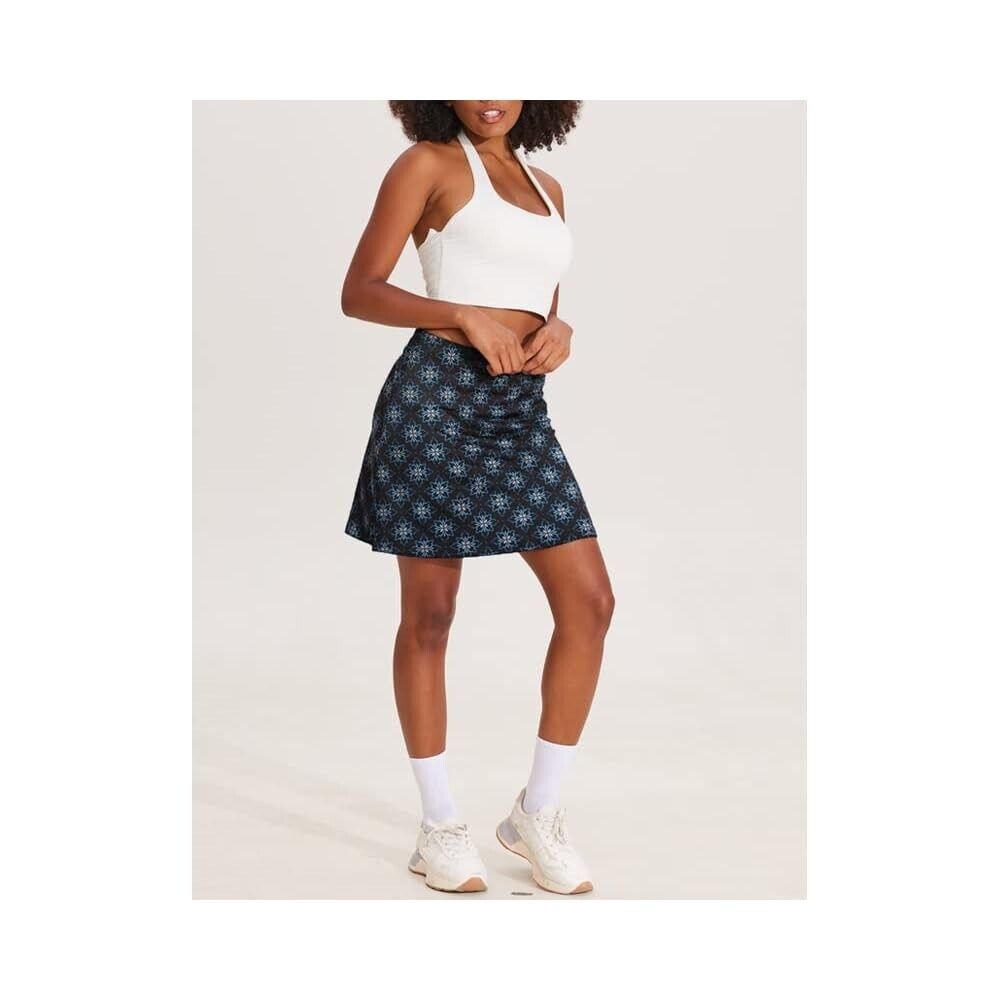 Ekouaer Women's Athletic Skorts Lightweight Golf Skirts Inner Shorts Pocket, XL
