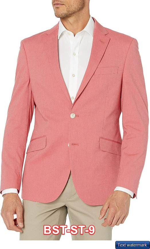 Unlisted by Kenneth Cole Men's 10u64201 Coat Sport Jacket Red 36S