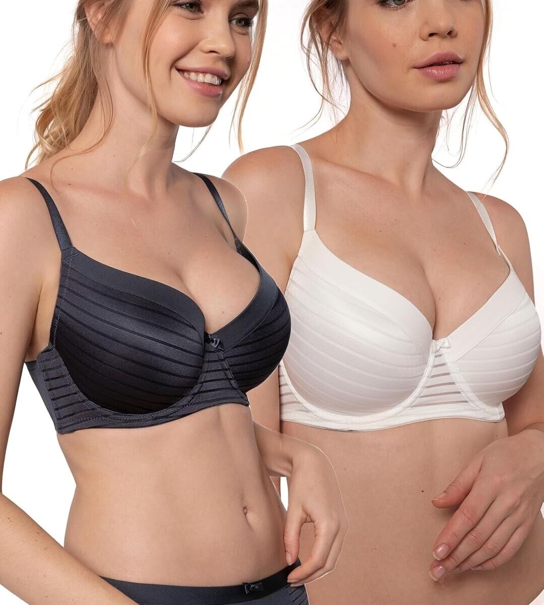 DORINA CARMEN Light Padded Everyday Bra Supportive Underwire Balconette Bra 42DD