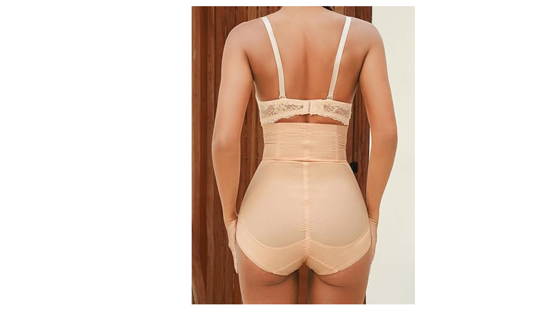 CUPSHE Womens Waist Trainer Tummy Control Body Shapewear Nude, M