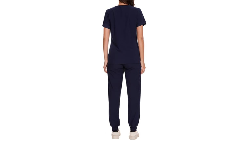 Dagacci Medical Uniform Womens and Mens Scrub Set Unisex Medical Scrub Shirt, M
