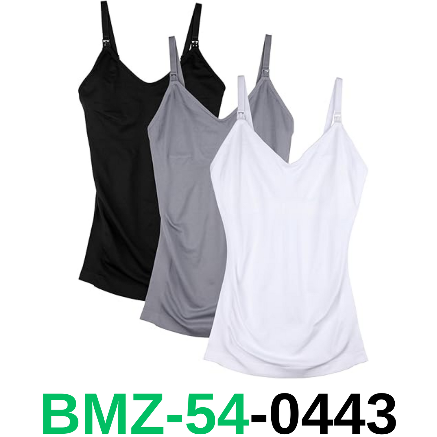 DAISITY Womens Maternity Nursing Tank Cami for Breastfeeding with Adjustable, L