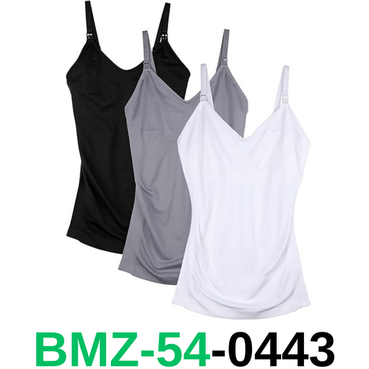 DAISITY Womens Maternity Nursing Tank Cami for Breastfeeding with Adjustable, L