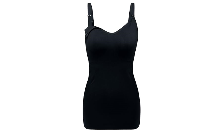 DAISITY Womens Maternity Nursing Tank Cami for Breastfeeding with Adjustable, L