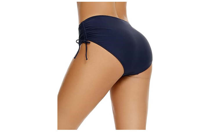 Bonneuitbebe Women's Bikini Bottoms Full Coverage Swim Bottoms Mid Waisted, XXL