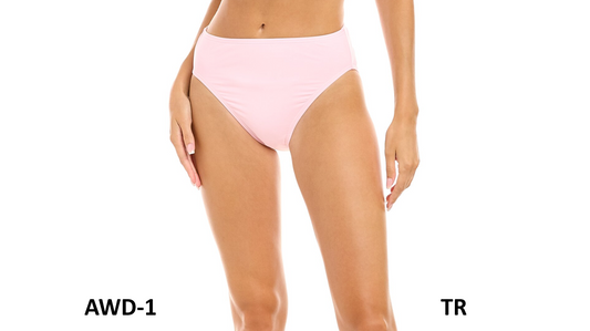 CARMEN MARC VALVO HIGH-WAIST BIKINI BOTTOM, Pink, XS