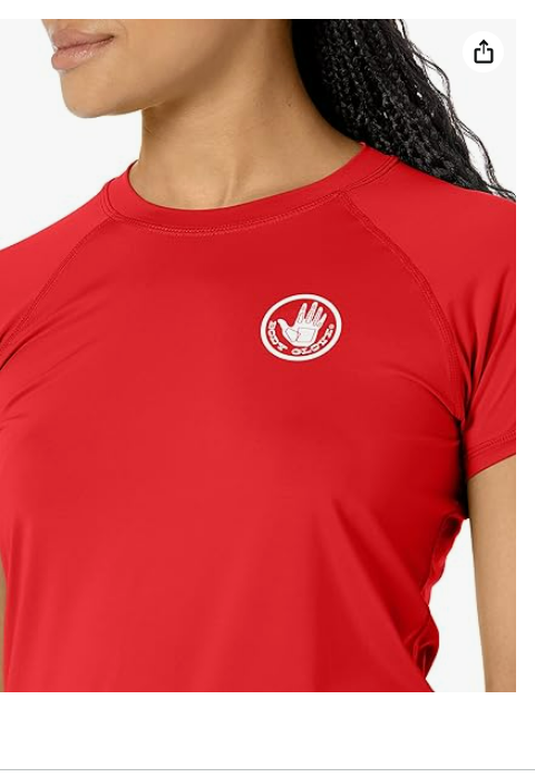 Body Glove Women's Smoothies in-Motion Solid Short Sleeve Rashguard with UPF 50+