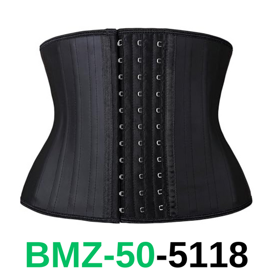 YIANNA Women's Underbust Latex Sports Girdle Short torso Waist Training, L