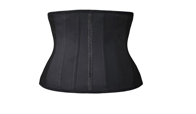 YIANNA Women's Underbust Latex Sports Girdle Short torso Waist Training, L