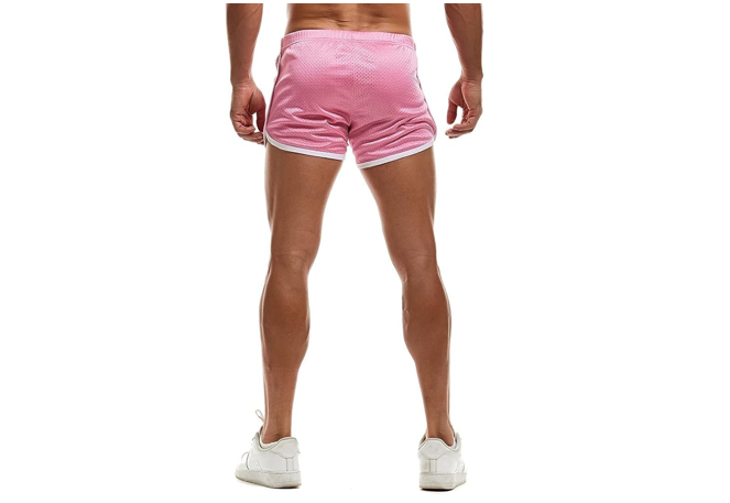 AIMPACT Mens Gym Workout Shorts 3 Inch Mesh Lounge Athletic Running Short, M